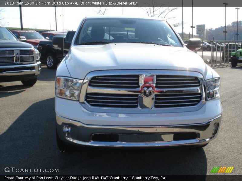 Bright White / Black/Diesel Gray 2013 Ram 1500 Big Horn Quad Cab 4x4