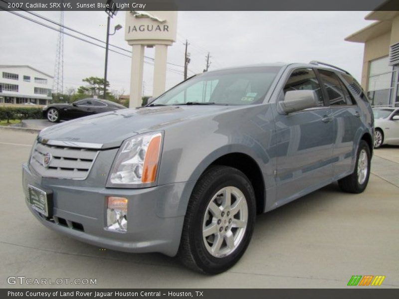Sunset Blue / Light Gray 2007 Cadillac SRX V6
