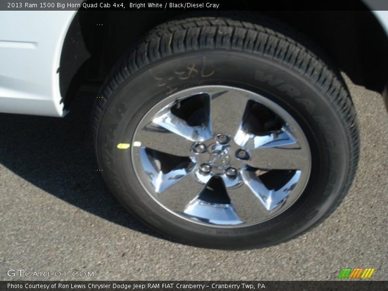 Bright White / Black/Diesel Gray 2013 Ram 1500 Big Horn Quad Cab 4x4
