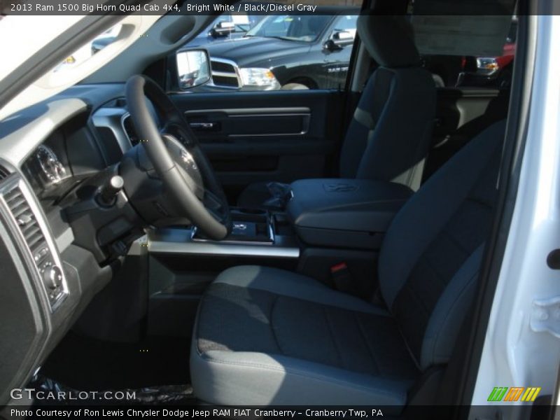 Bright White / Black/Diesel Gray 2013 Ram 1500 Big Horn Quad Cab 4x4