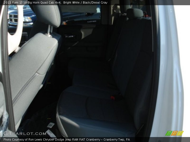 Bright White / Black/Diesel Gray 2013 Ram 1500 Big Horn Quad Cab 4x4