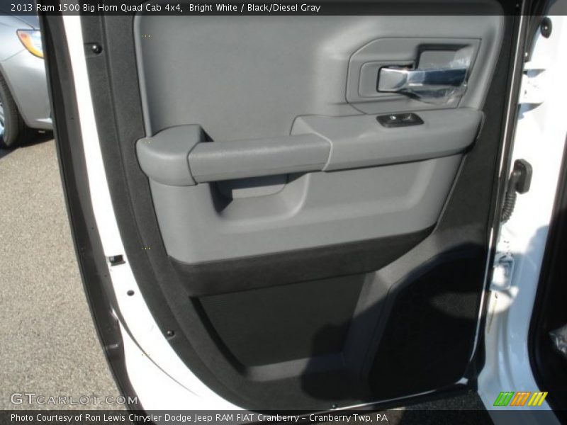 Bright White / Black/Diesel Gray 2013 Ram 1500 Big Horn Quad Cab 4x4