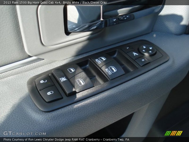 Bright White / Black/Diesel Gray 2013 Ram 1500 Big Horn Quad Cab 4x4