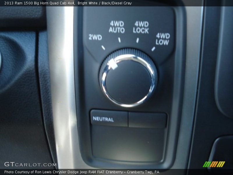 Bright White / Black/Diesel Gray 2013 Ram 1500 Big Horn Quad Cab 4x4