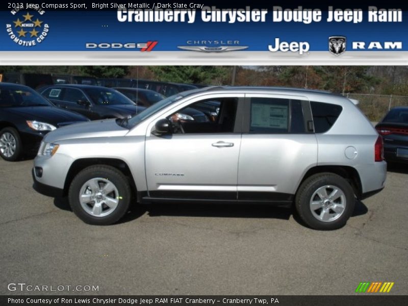 Bright Silver Metallic / Dark Slate Gray 2013 Jeep Compass Sport