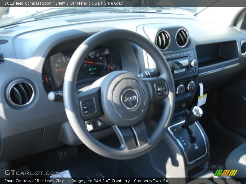 Bright Silver Metallic / Dark Slate Gray 2013 Jeep Compass Sport