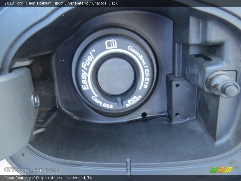 Ingot Silver Metallic / Charcoal Black 2013 Ford Fusion Titanium