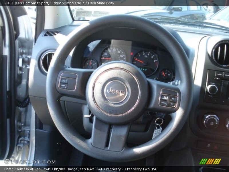 Bright Silver Metallic / Dark Slate Gray 2013 Jeep Compass Sport
