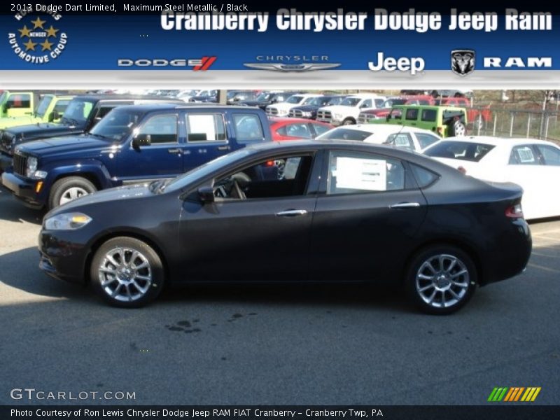 Maximum Steel Metallic / Black 2013 Dodge Dart Limited