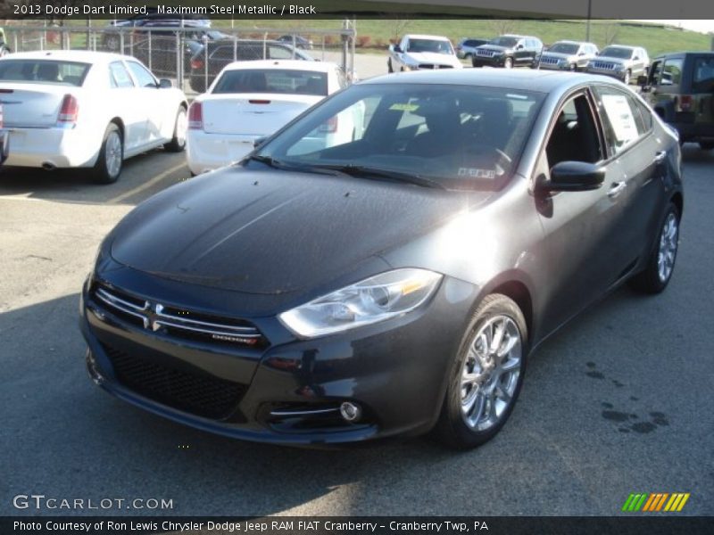 Maximum Steel Metallic / Black 2013 Dodge Dart Limited