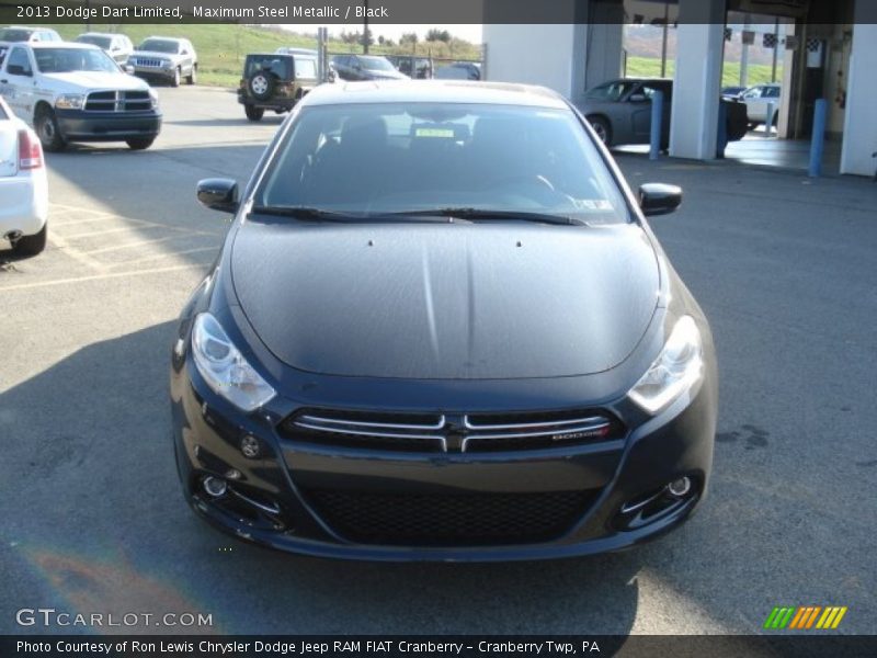 Maximum Steel Metallic / Black 2013 Dodge Dart Limited