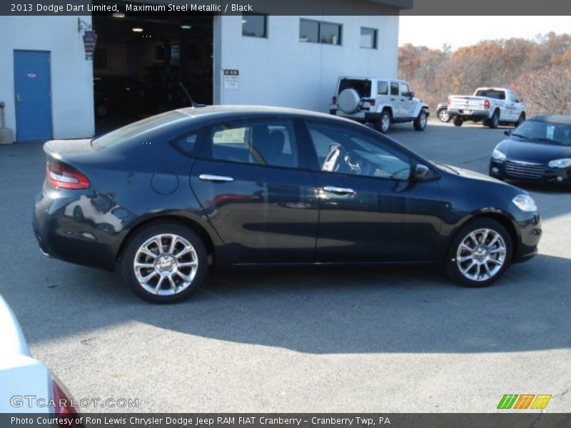Maximum Steel Metallic / Black 2013 Dodge Dart Limited
