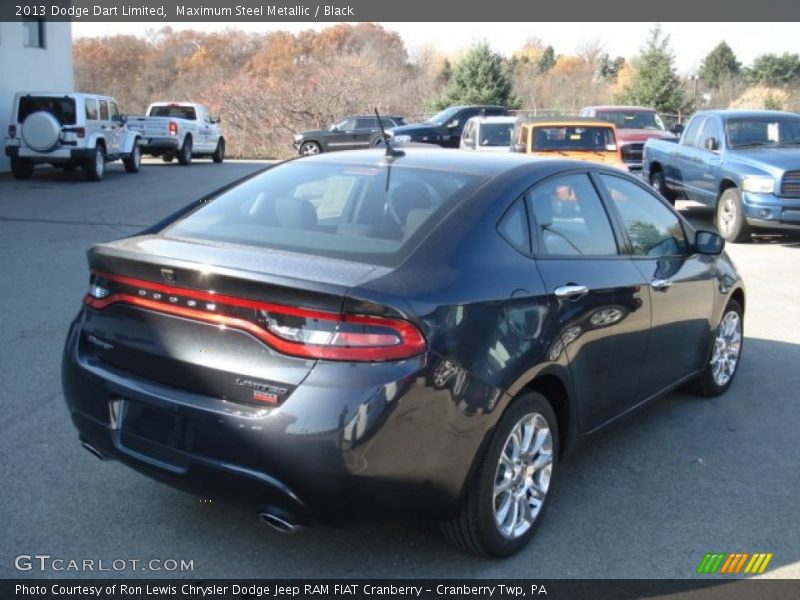 Maximum Steel Metallic / Black 2013 Dodge Dart Limited