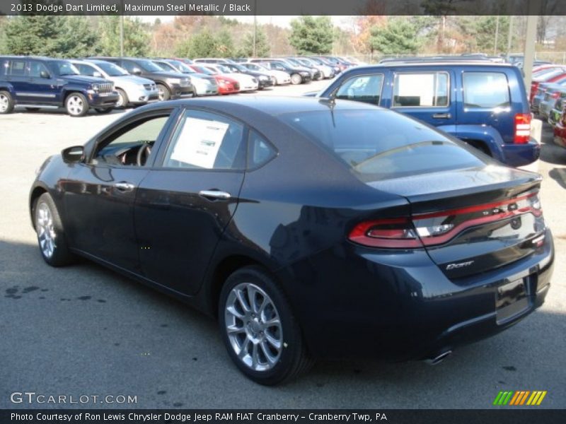 Maximum Steel Metallic / Black 2013 Dodge Dart Limited