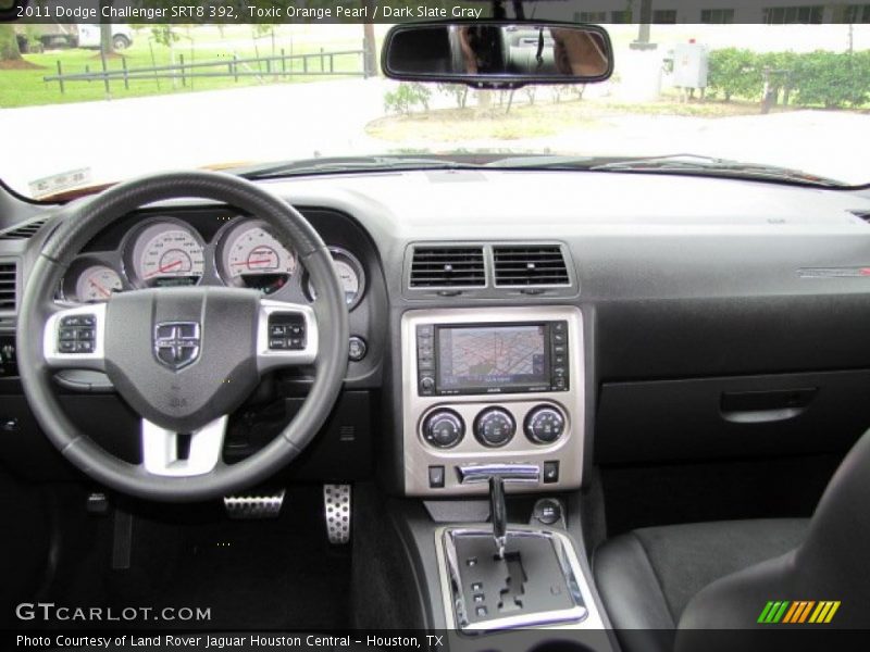 Toxic Orange Pearl / Dark Slate Gray 2011 Dodge Challenger SRT8 392