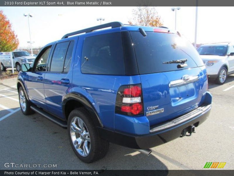 Blue Flame Metallic / Black 2010 Ford Explorer XLT Sport 4x4