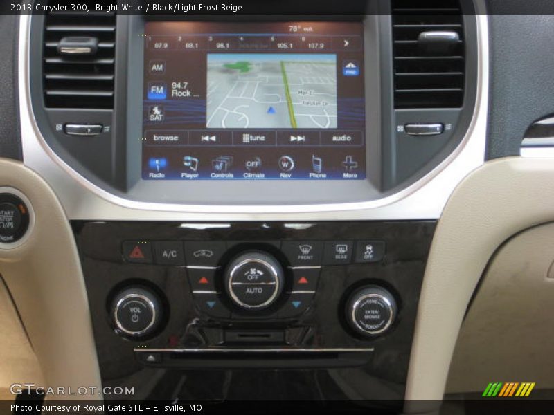 Bright White / Black/Light Frost Beige 2013 Chrysler 300