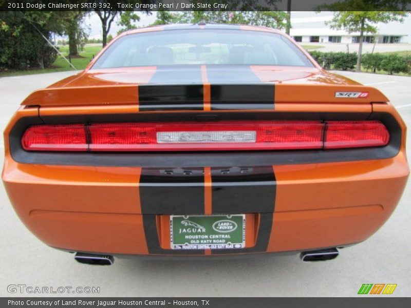 Toxic Orange Pearl / Dark Slate Gray 2011 Dodge Challenger SRT8 392