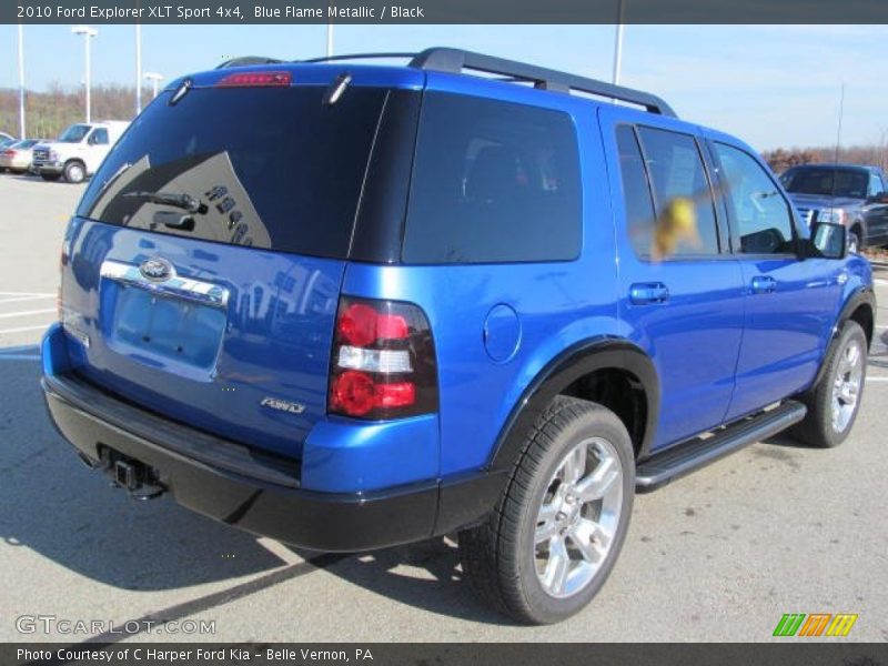 Blue Flame Metallic / Black 2010 Ford Explorer XLT Sport 4x4