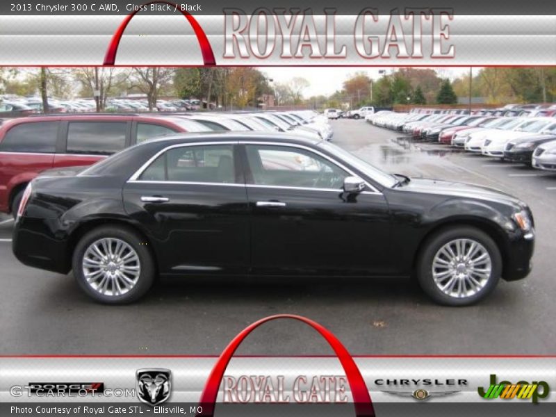 Gloss Black / Black 2013 Chrysler 300 C AWD