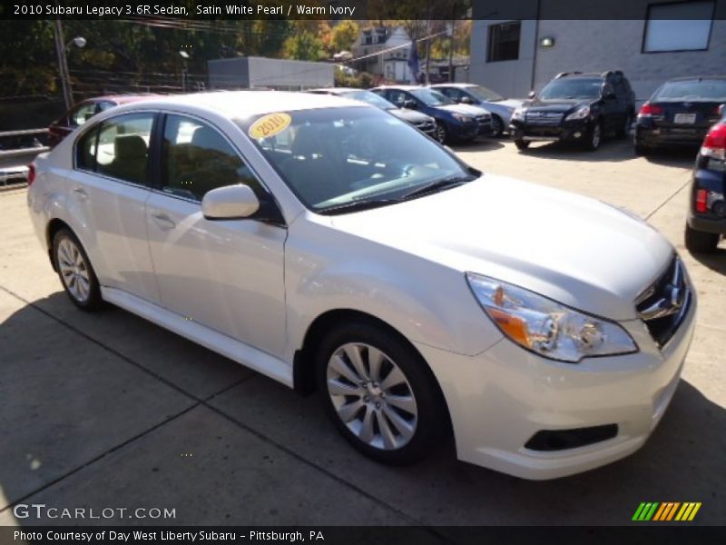 Satin White Pearl / Warm Ivory 2010 Subaru Legacy 3.6R Sedan