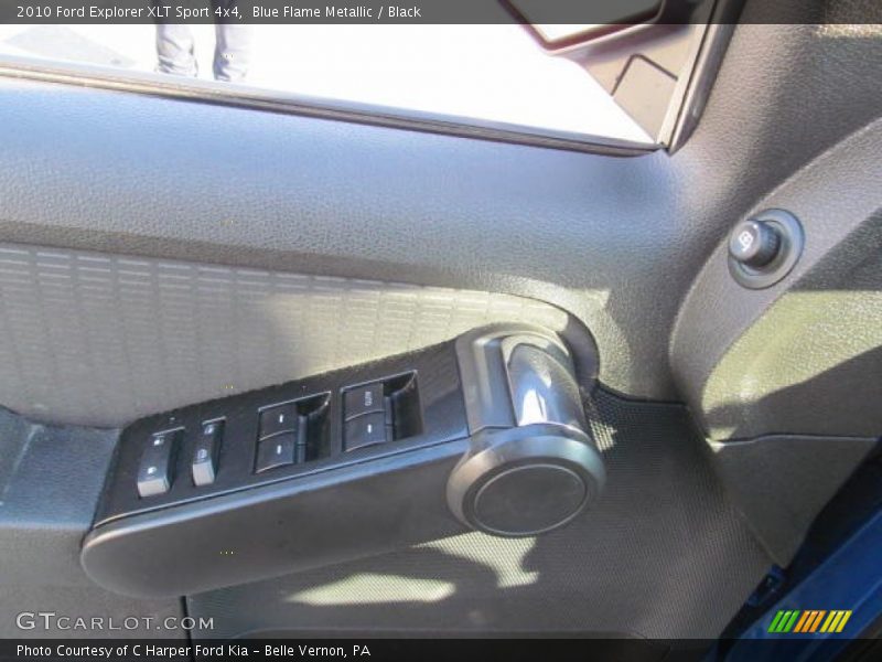 Blue Flame Metallic / Black 2010 Ford Explorer XLT Sport 4x4