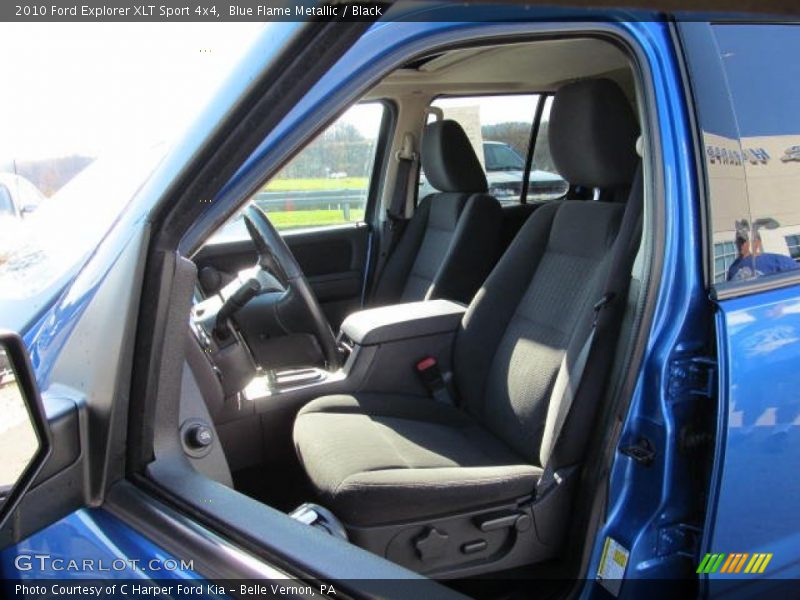 Blue Flame Metallic / Black 2010 Ford Explorer XLT Sport 4x4