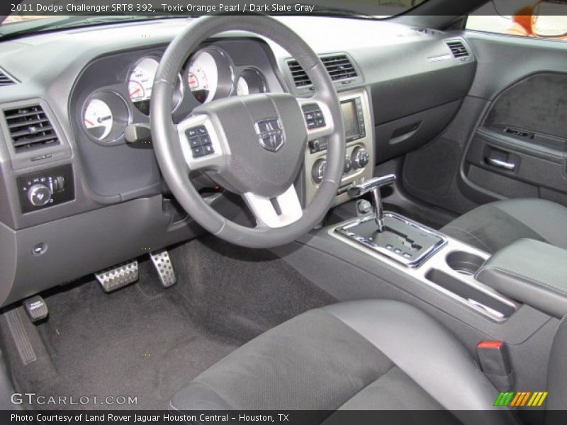Toxic Orange Pearl / Dark Slate Gray 2011 Dodge Challenger SRT8 392