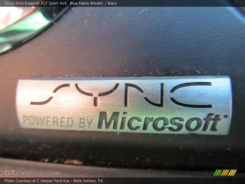 Blue Flame Metallic / Black 2010 Ford Explorer XLT Sport 4x4