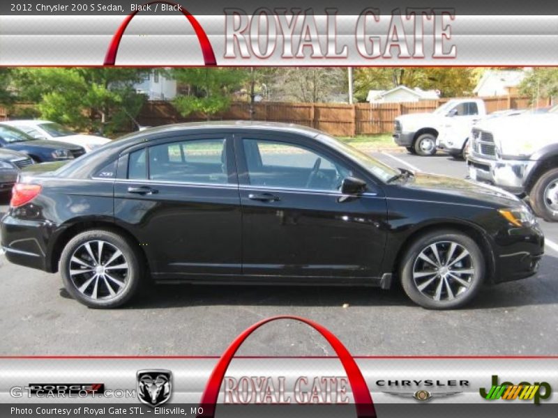 Black / Black 2012 Chrysler 200 S Sedan