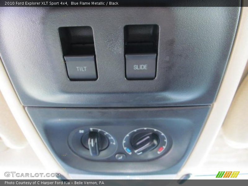 Blue Flame Metallic / Black 2010 Ford Explorer XLT Sport 4x4