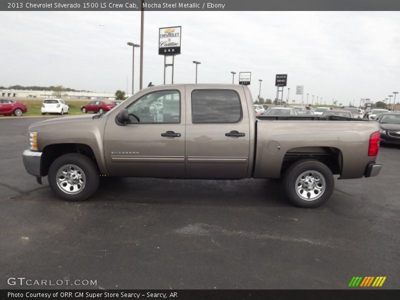 Mocha Steel Metallic / Ebony 2013 Chevrolet Silverado 1500 LS Crew Cab