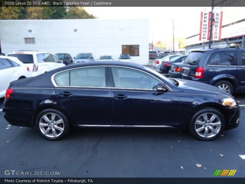 Black Sapphire Pearl / Cashmere 2008 Lexus GS 350 AWD