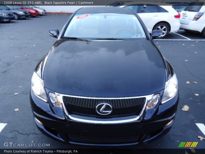 Black Sapphire Pearl / Cashmere 2008 Lexus GS 350 AWD