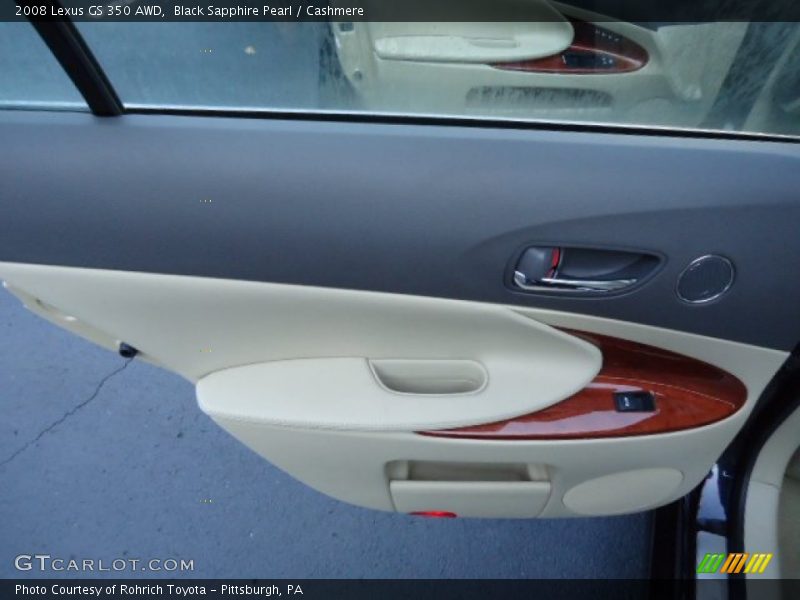 Black Sapphire Pearl / Cashmere 2008 Lexus GS 350 AWD