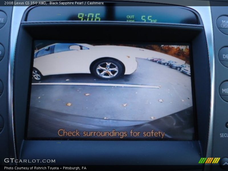 Black Sapphire Pearl / Cashmere 2008 Lexus GS 350 AWD