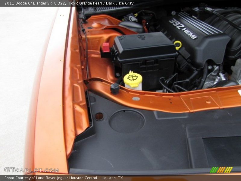 Toxic Orange Pearl / Dark Slate Gray 2011 Dodge Challenger SRT8 392