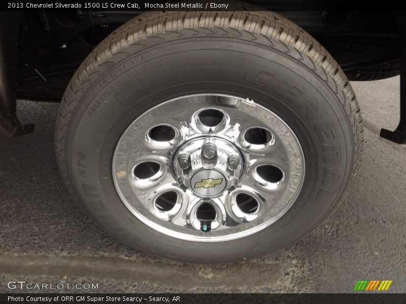 Mocha Steel Metallic / Ebony 2013 Chevrolet Silverado 1500 LS Crew Cab