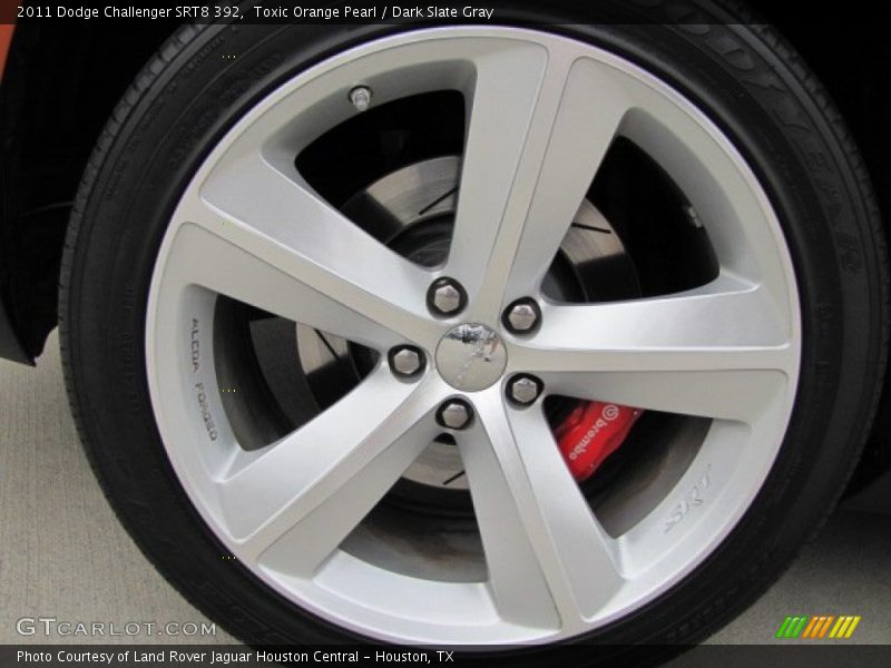 Toxic Orange Pearl / Dark Slate Gray 2011 Dodge Challenger SRT8 392