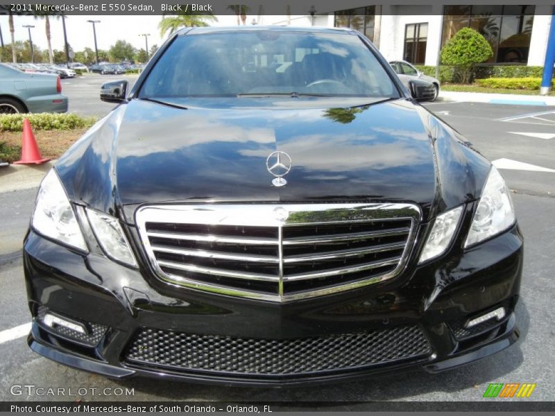 Black / Black 2011 Mercedes-Benz E 550 Sedan