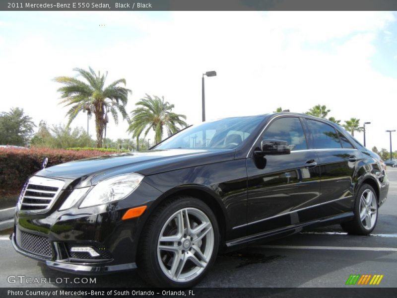 Black / Black 2011 Mercedes-Benz E 550 Sedan