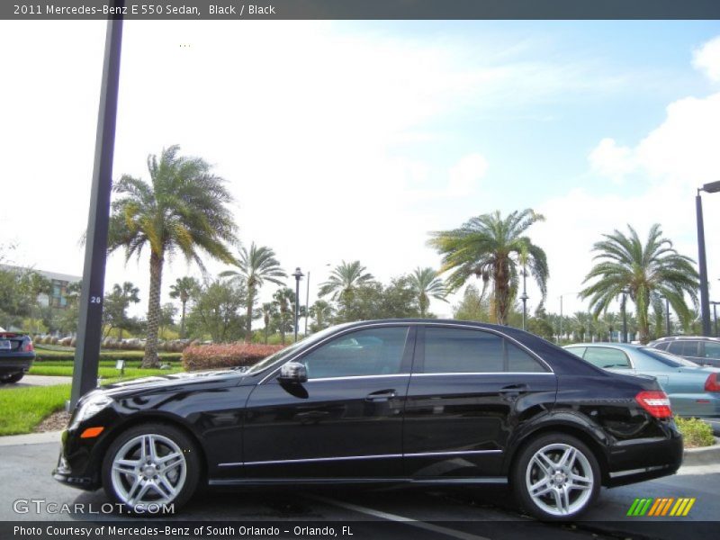 Black / Black 2011 Mercedes-Benz E 550 Sedan