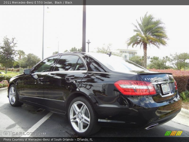 Black / Black 2011 Mercedes-Benz E 550 Sedan