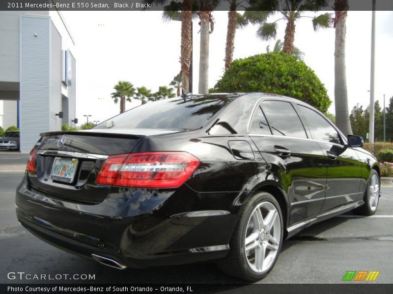 Black / Black 2011 Mercedes-Benz E 550 Sedan