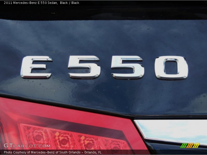Black / Black 2011 Mercedes-Benz E 550 Sedan