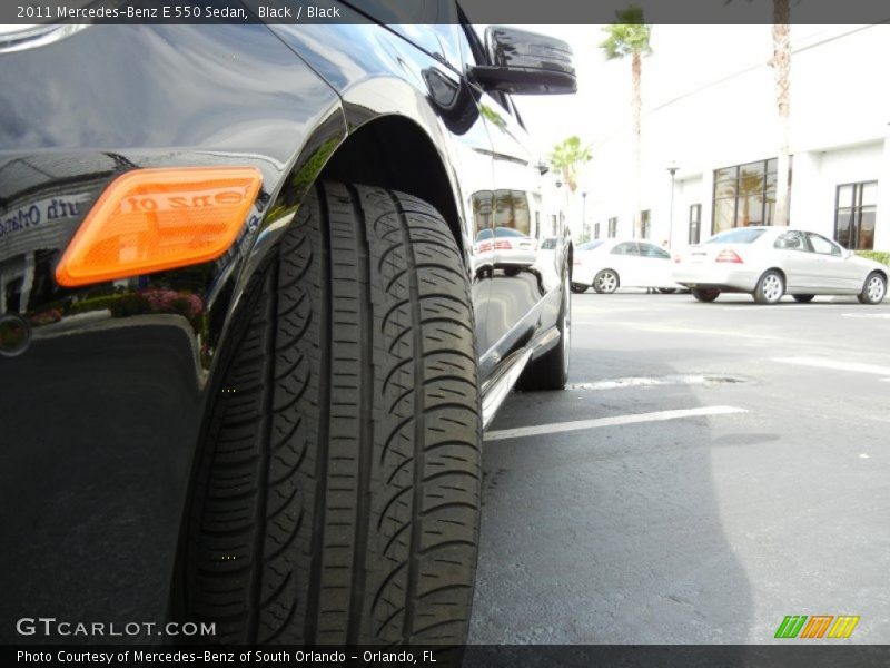 Black / Black 2011 Mercedes-Benz E 550 Sedan