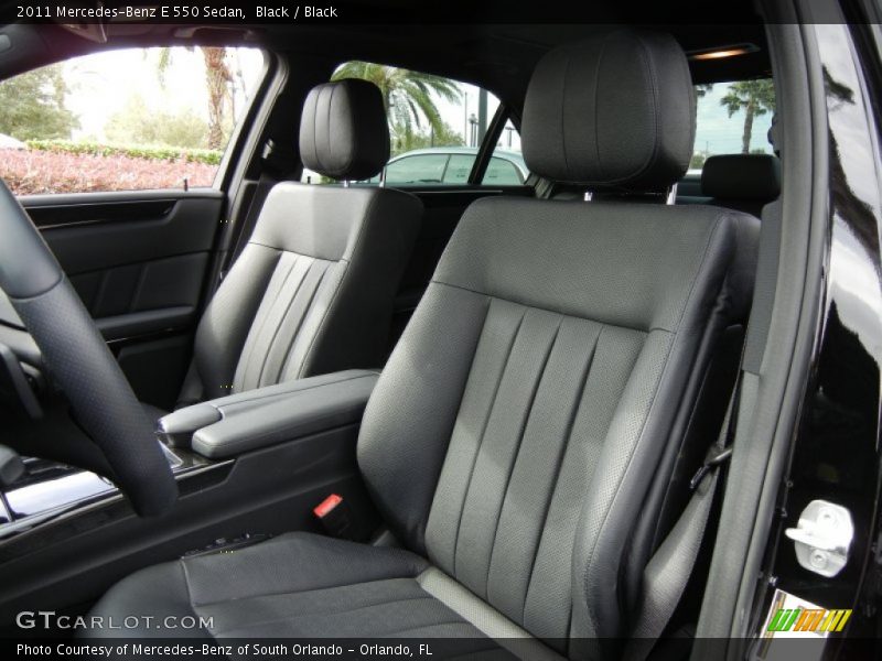 Black / Black 2011 Mercedes-Benz E 550 Sedan