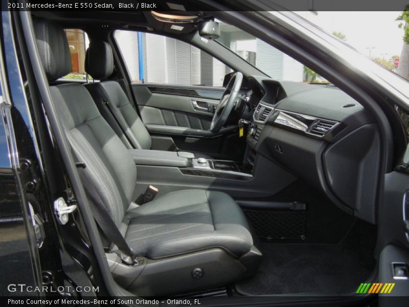 Black / Black 2011 Mercedes-Benz E 550 Sedan