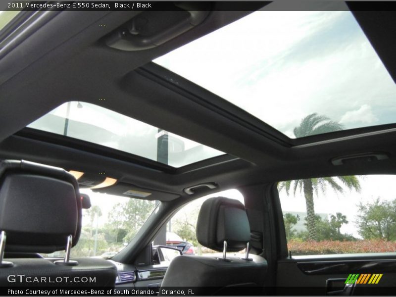 Black / Black 2011 Mercedes-Benz E 550 Sedan
