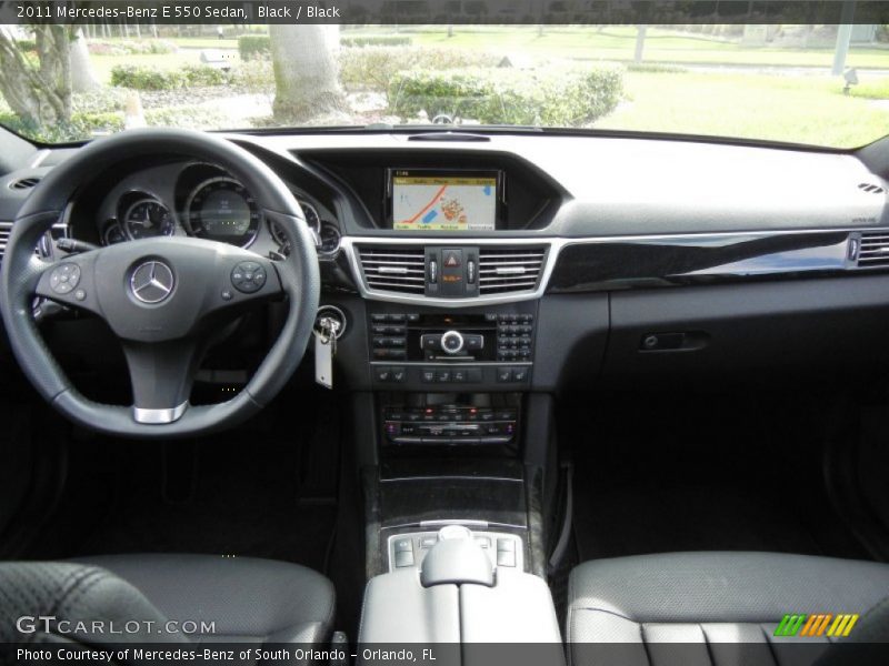 Black / Black 2011 Mercedes-Benz E 550 Sedan